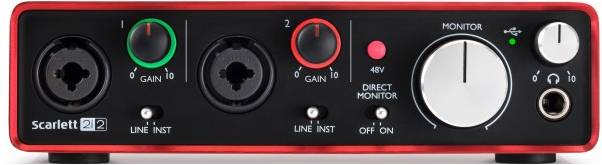   FOCUSRITE Scarlett 2i2 2nd Gen