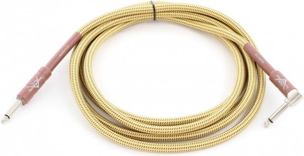   Fender Custom Shop 10` Angle Instrument Cable Tweed